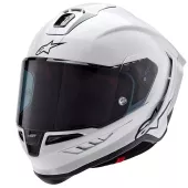 Kask motocyklowy Alpinestars Supertech R10 Solid white glossy/black matt