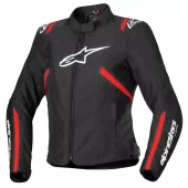 Damska kurtka tekstylna Alpinestars Stella T-SPS V2 waterproof black/white/red