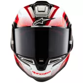 Kask motocyklowy Alpinestars Supertech R10 Team black/carbon red/white glossy