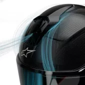 Kask motocyklowy Alpinestars Supertech R10 Team black/carbon red/white glossy