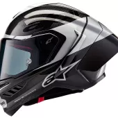 Kask motocyklowy Alpinestars Supertech R10 Element black/carbon silver/black glossy