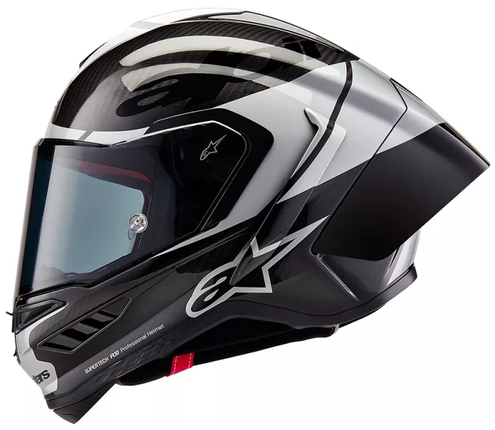 Kask motocyklowy Alpinestars Supertech R10 Element black/carbon silver/black glossy