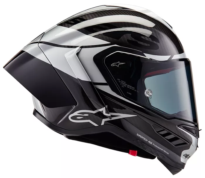 Kask motocyklowy Alpinestars Supertech R10 Element black/carbon silver/black glossy