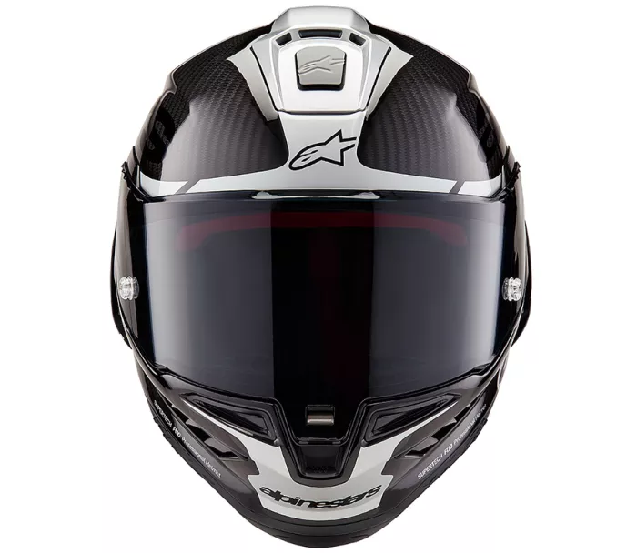 Kask motocyklowy Alpinestars Supertech R10 Element black/carbon silver/black glossy