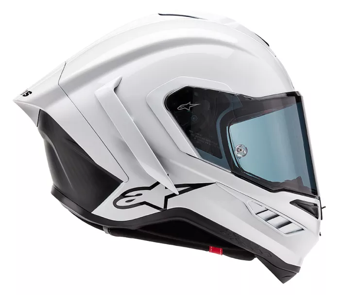 Kask motocyklowy Alpinestars Supertech R10 Solid white glossy/black matt