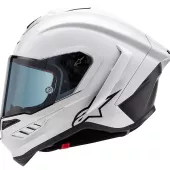 Kask motocyklowy Alpinestars Supertech R10 Solid white glossy/black matt