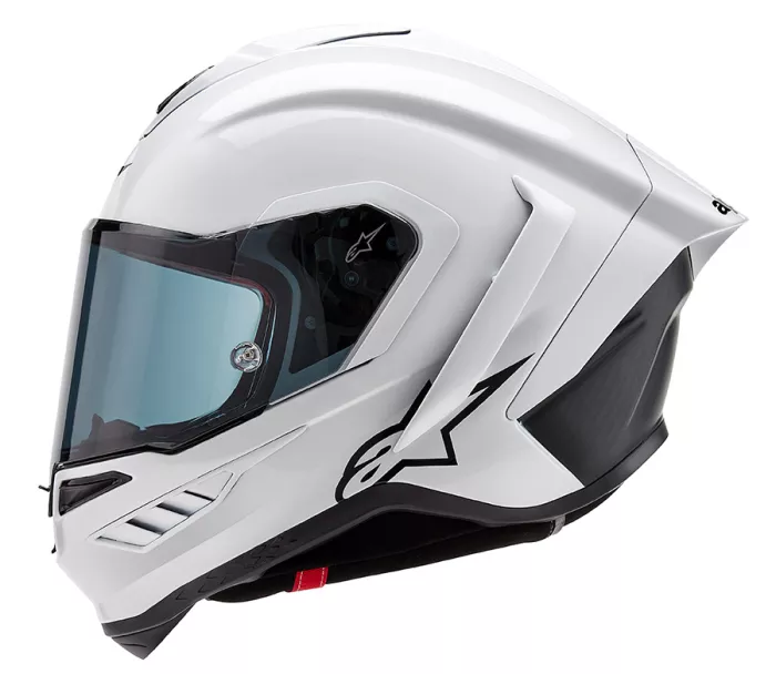 Kask motocyklowy Alpinestars Supertech R10 Solid white glossy/black matt