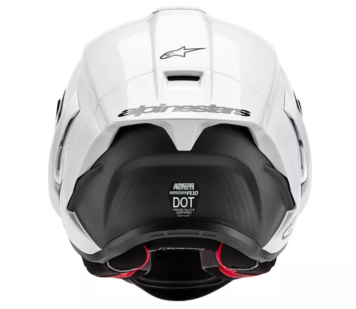 Kask motocyklowy Alpinestars Supertech R10 Solid white glossy/black matt