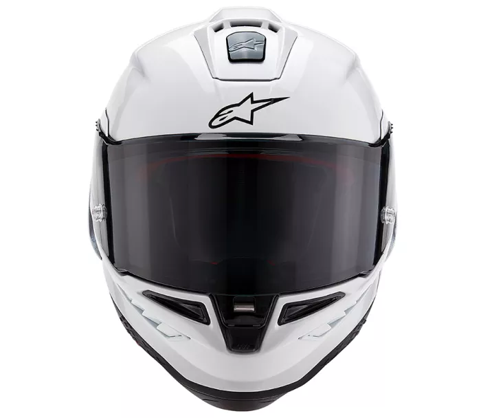 Kask motocyklowy Alpinestars Supertech R10 Solid white glossy/black matt