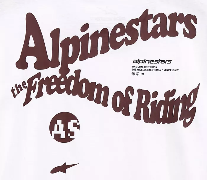 T-shirt Alpinestars Swishy biały