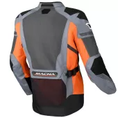 Męska kurtka motocyklowa Macna Synchrone Night Eye grey/orange/black