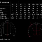 Kurtka motocyklowa męska XRC Moos WTP w kolorze czarno-szarym, rozmiar 2XL