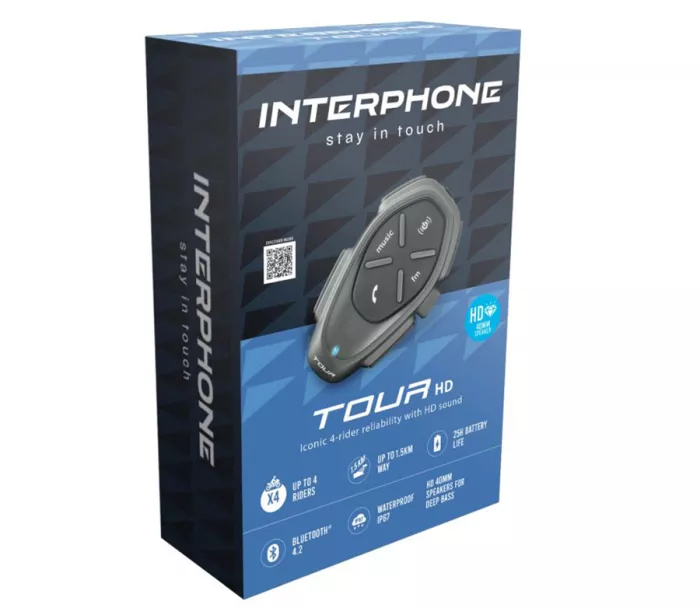 Intercom CELLULARLINE INTERPHONE TOUR HD Single pack