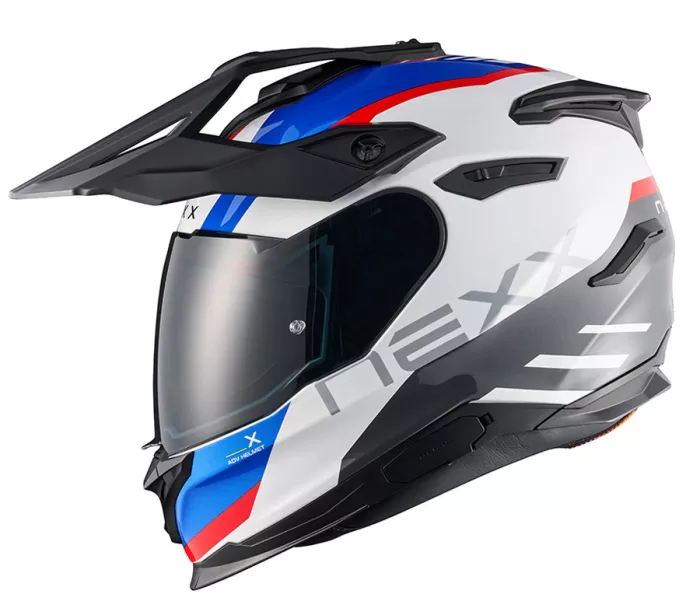 Kask przygodowy NEXX Y.TRAVL Quest white/blue/red