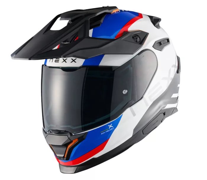 Kask przygodowy NEXX Y.TRAVL Quest white/blue/red