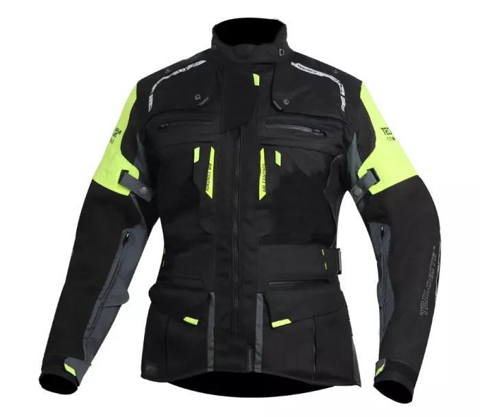 Damska kurtka motocyklowa Trilobite Rideknow Tech-Air czarno/żółta fluo