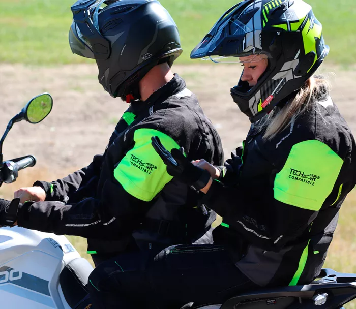 Damska kurtka motocyklowa Trilobite Rideknow Tech-Air czarno/żółta fluo