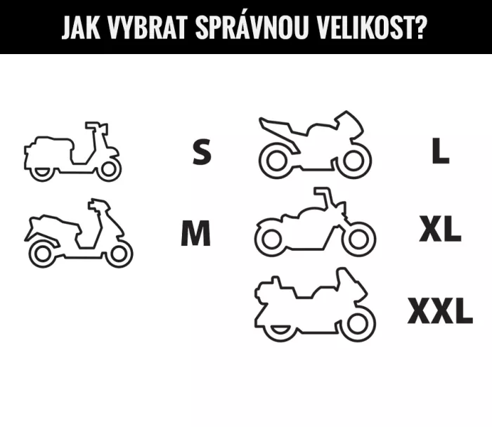 Plandeka do motocykli XRC Outdoor niebieski / srebrny rozmiar L