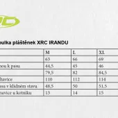 Płaszcz przeciwdeszczowy XRC 21103 Irandu czarno/żółty fluo