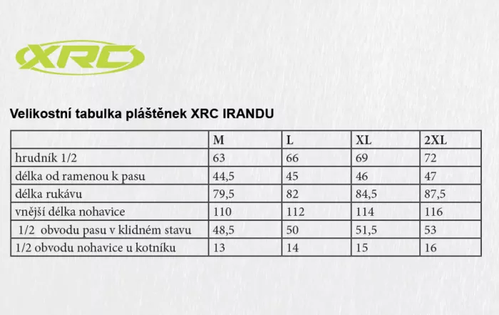 Płaszcz przeciwdeszczowy XRC 21103 Irandu czarno/żółty fluo