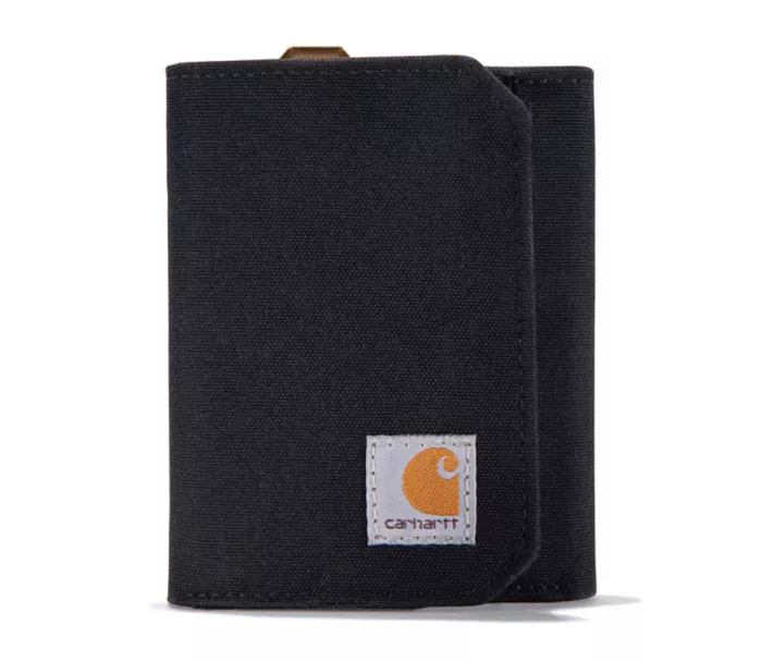 Portfel CARHARTT NYLON DUCK TRIFOLD BLACK