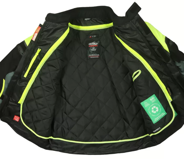 Damska kurtka motocyklowa XRC Winkle WTP blk / szara / fluo