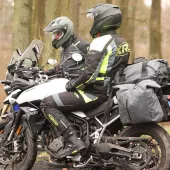 Spodnie motocyklowe XRC Winkle WTP czarne / szare / fluo