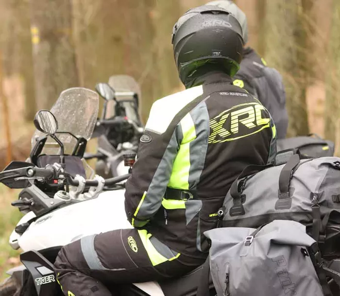 Kurtka motocyklowa XRC Winkle WTP blk / szara / fluo