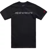 Męska koszulka Alpinestars Linear Wordmark 2.0 CSF black/grey/red