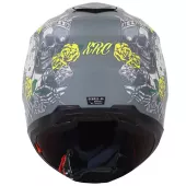 Kask motocyklowy XRC Cobra king matowy szary / fluo