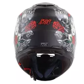 Kask motocyklowy XRC Cobra king mat czarny / czerwony