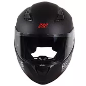 Kask motocyklowy XRC Cobra king mat czarny / czerwony