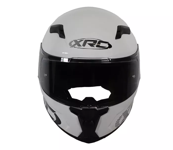 XRC Crusty błyszczący biały kask motocyklowy