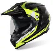 Kask motocyklowy XRC Dual Alpiner 2.0 ECE06 czarno/żółty fluo