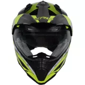 Kask motocyklowy XRC Dual Alpiner 2.0 ECE06 czarno/żółty fluo