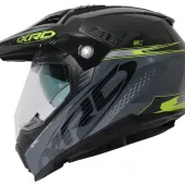 Kask motocyklowy XRC Dual Alpiner 3.0 ciemnoszary/czarny/fluo