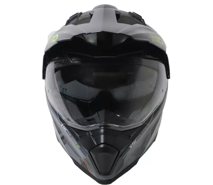 Kask motocyklowy XRC Dual Alpiner 3.0 ciemnoszary/czarny/fluo