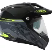 Kask motocyklowy XRC Dual Alpiner 3.0 ciemnoszary/czarny/fluo