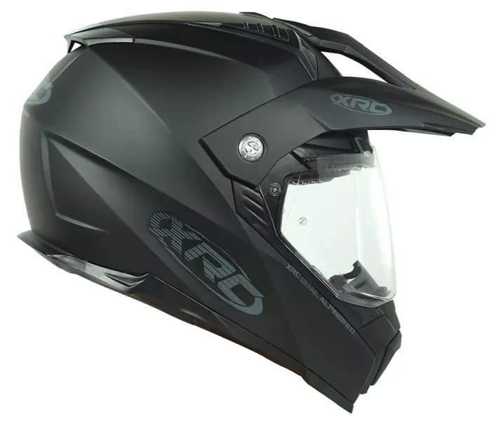 Kask motocyklowy XRC Dual Alpiner 2.0 ECE06 czarny matowy