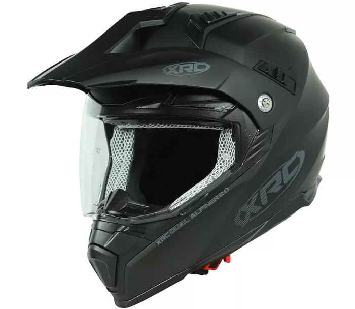 Kask motocyklowy XRC Dual Alpiner 2.0 ECE06 czarny matowy