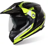 Kask motocyklowy XRC Dual Alpiner 2.0 czarny / fluo