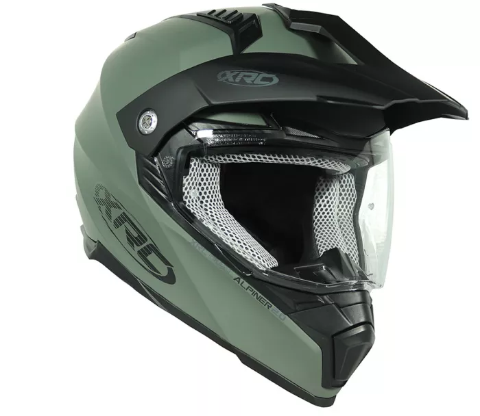 Kask na moto XRC Dual Alpiner 2.0 ECE06 mat khaki