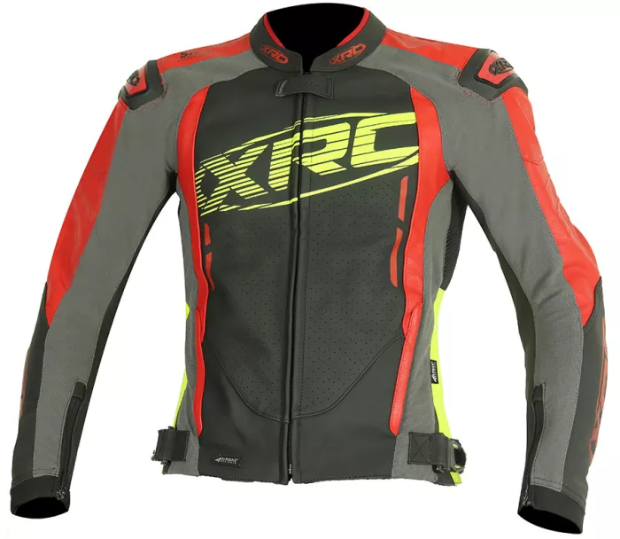 Kurtka motocyklowa XRC Haderg 2.0 czerwona/czarna/fluo/szara