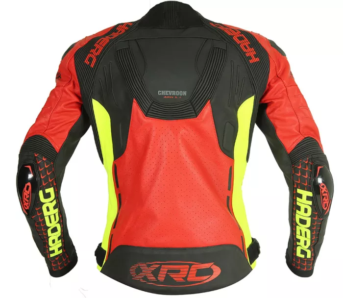 Kurtka motocyklowa XRC Haderg 2.0 czerwona/czarna/fluo/szara