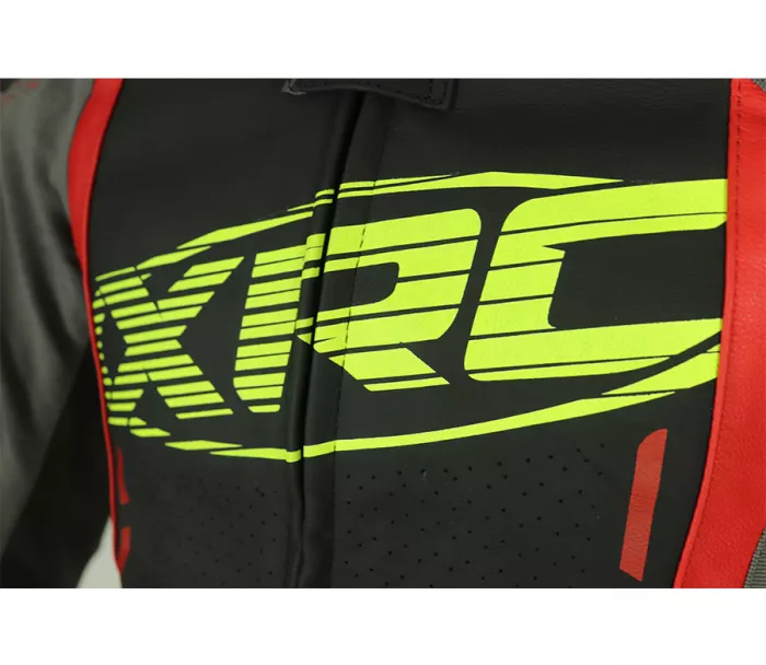 Kurtka motocyklowa XRC Haderg 2.0 czerwona/czarna/fluo/szara