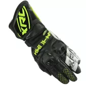 Rękawice motocyklowe XRC HADERG RACE BLK / WHT / FLUO