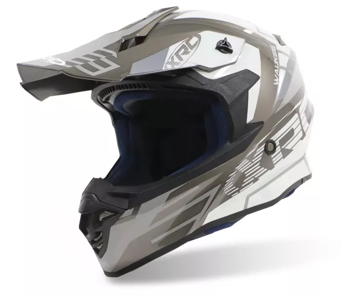 Kask motocrossowy XRC MX Waukee szary/ciemnoszary/biały