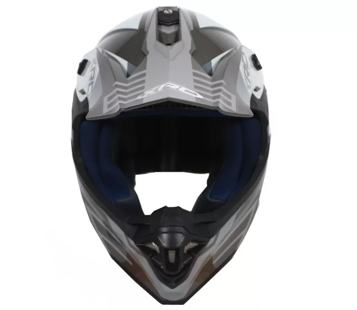 Kask motocrossowy XRC MX Waukee szary/ciemnoszary/biały