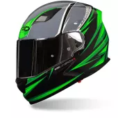 Kask motocyklowy XRC Merchi R czarny / zielony / szary