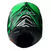 Kask motocyklowy XRC Merchi R czarny / zielony / szary